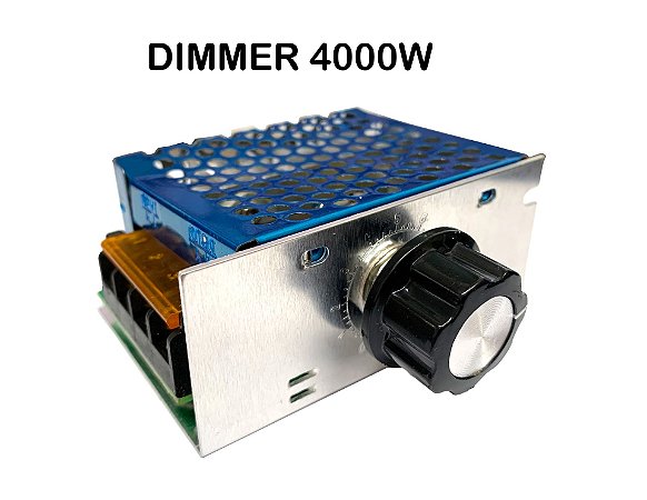Dimmer 4000W Gabinete Metálico