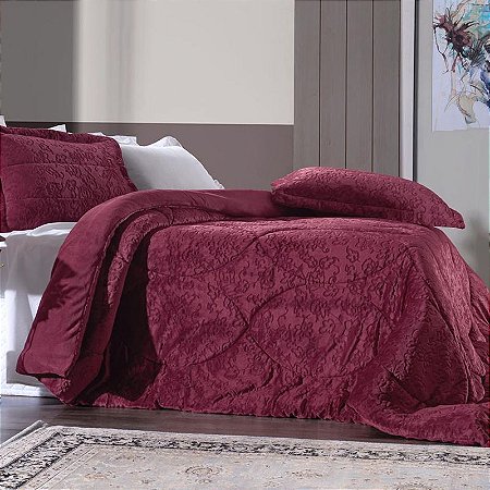 Edredom Casal Plush Dupla Face Blend Elegance Altenburg Vitra