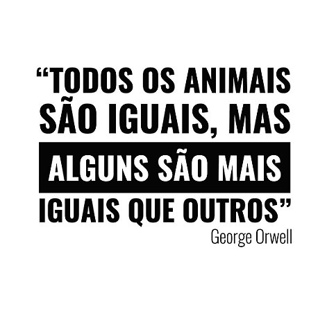 Todos os animais são iguais - Masculina