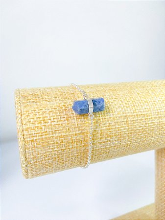 Pulseira Prata 925 - Poder Divino (Sodalita)
