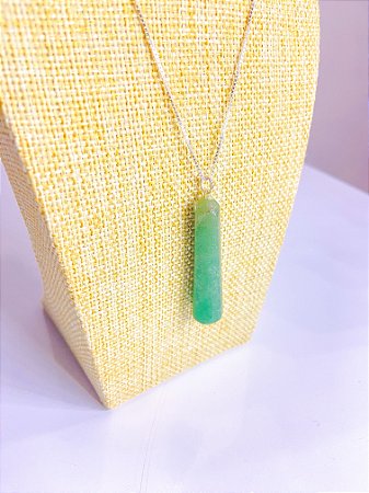 Colar Prata 925 - Mata (Ágata Verde)