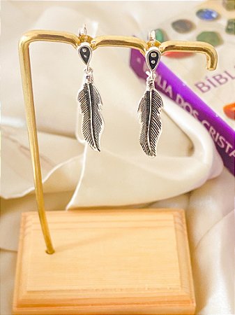 Brinco Prata 925 - Pluma