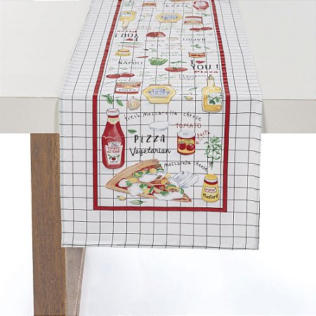 Trilho ou Caminho de Mesa Karsten Pizzaria 30cm x 100cm