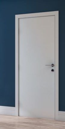 Kit Porta 80 cm Branco - Marco entre 13 e 16 cm