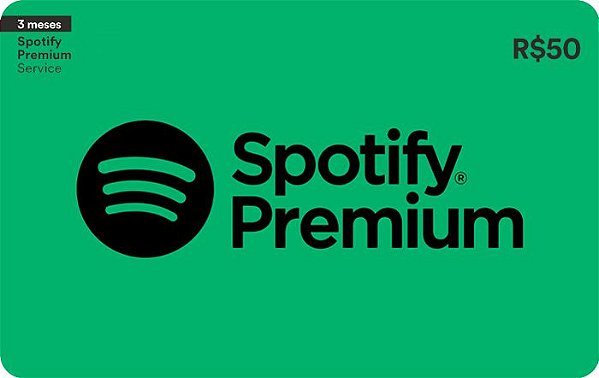 Cartão Spotify Premium 3 meses