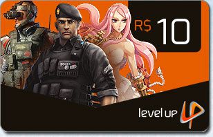 Cartão Level UP 10 Reais