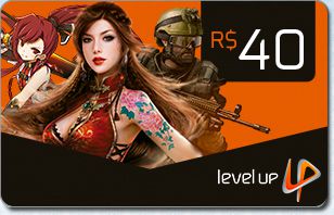 Cartão Level UP 40 Reais