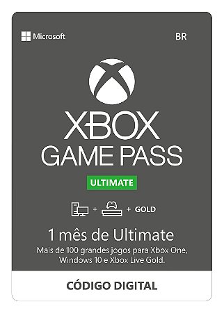 Xbox Game Pass Ultimate - 1 Mês - Faz a Boa!