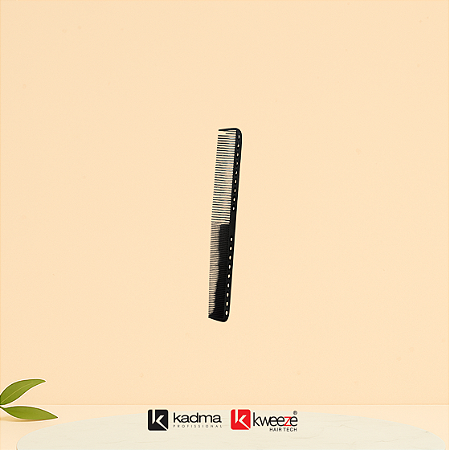 Pente Profissional de Carbono para Corte com Régua (furos de medição)