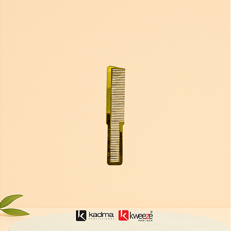 Pente De Corte Profissional Clipper Anti estático cor dourado