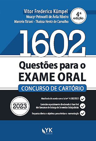 1602 Questões para o Exame Oral - Concurso de Cartório 4ª Edição