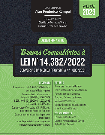 Breves Comentários à Lei Nª 14.382/2022 2ª Edição