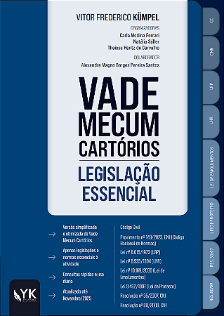 Vade Mecum Cartórios Legislação Essencial - Pré-venda