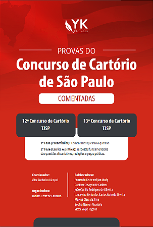 Provas do Concurso de Cartório de São Paulo Comentadas Pré-venda