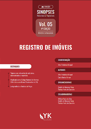 Sinopses Notariais e Registrais: Registro de Imóveis - Volume 5 - 4ª Edição - Pré-venda