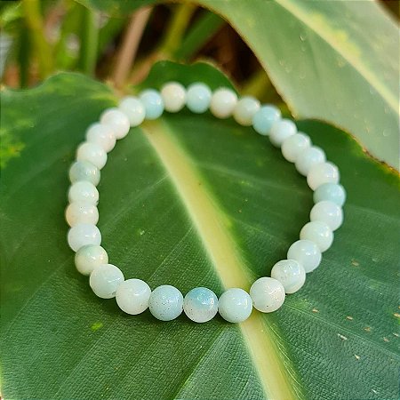 Pulseira Bolas em Prata 925 e Amazonita