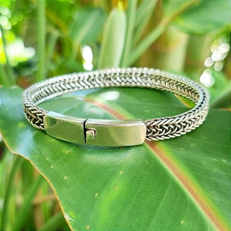 Pulseira Bali Fecho Gaveta em Prata 925