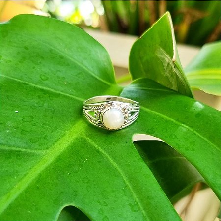 Anel em Prata 925 e Pérola de Cultivo
