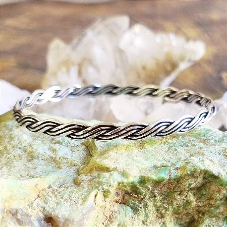 Pulseira Aro Torcida em Prata 925