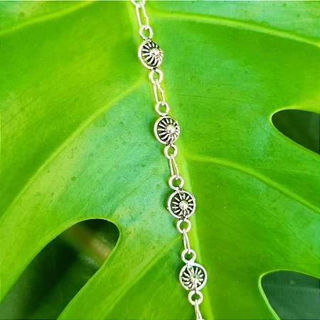 Pulseira Mandala Pikun em Prata 925