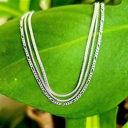 Pulseira Tripla em Prata 925