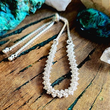 Pulseira Pikun Clara Gravatinha em Prata 925