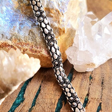 Pulseira Bali Pikun 2 Fileiras em Prata 925
