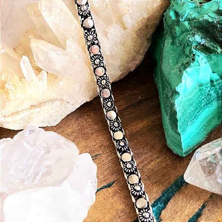Pulseira Bali Pikun 1 Fileira em Prata 925