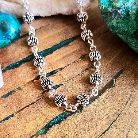 Pulseira Bali Detalhada em Prata 925