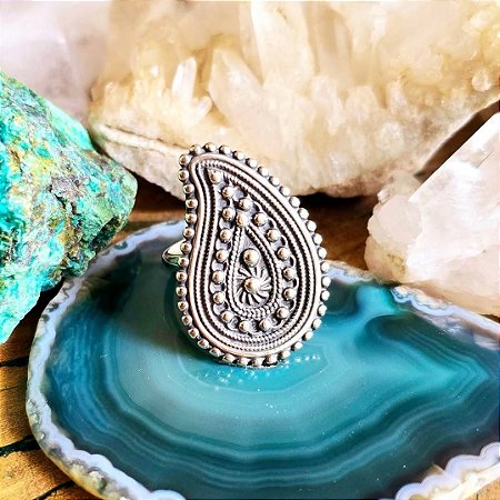 Anel Boho em Prata 925