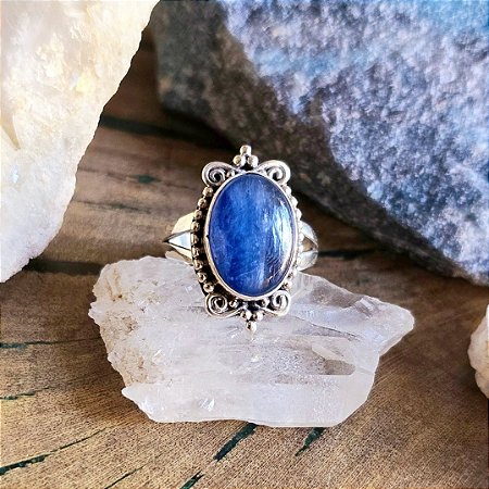 Anel Boho em Prata 925 e Tanzanita