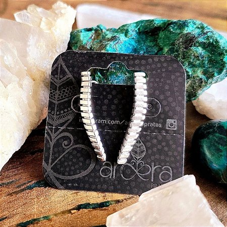 Ear Cuff Listras em Prata 925