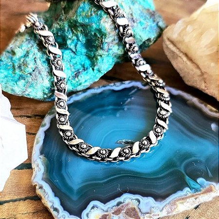 Pulseira Bali Pikun 1 Fileira em Prata 925