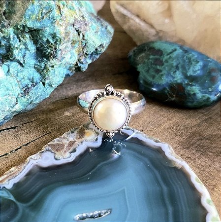 Anel Boho em Prata 925 e Pérola de Cultivo