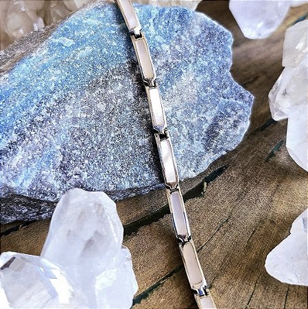 Pulseira em Prata 925 e Madrepérola