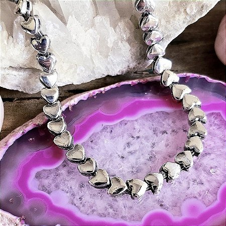 Pulseira Bali Corações em Prata 925