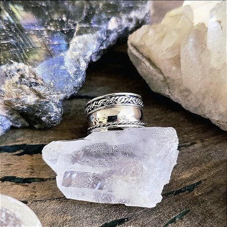 Anel de Falange Largo em Prata 925