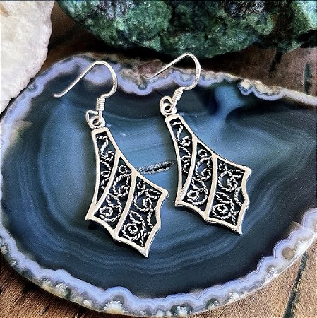 Brinco Bali Vazado em Prata 925