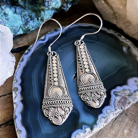 Brinco Balinês Filigrana em Prata 925