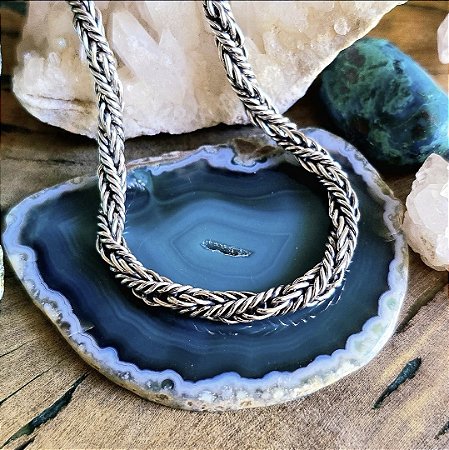 Pulseira Bali Torcida em Prata 925