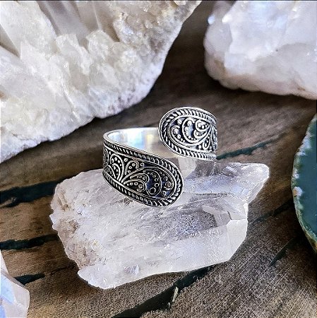 Anel Filigrana Aberto em Prata 925