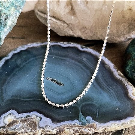 Pulseira Bolinhas Diamantada em Prata 925