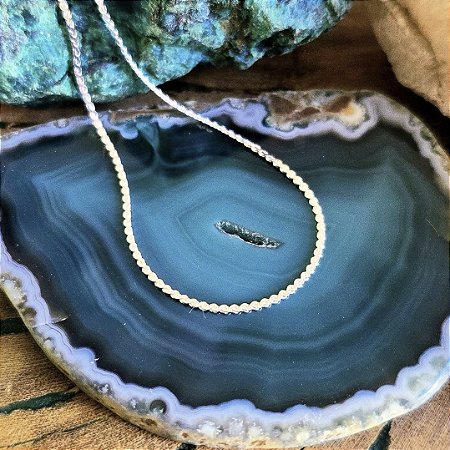 Pulseira Elo Ondulado em Prata 925