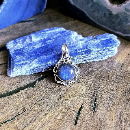 Pingente Boho em Prata 925 e Labradorita