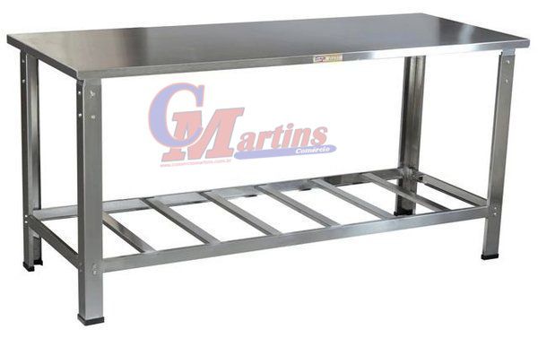 MESA INOX 1000 X 700 X 800 COMERCIO MARTINS