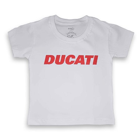 CAMISETA DUCATI INFANTIL BRANCA