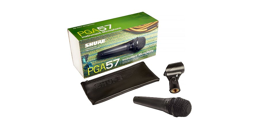 Microfone de Mão Dinâmico Shure PGA57-LC
