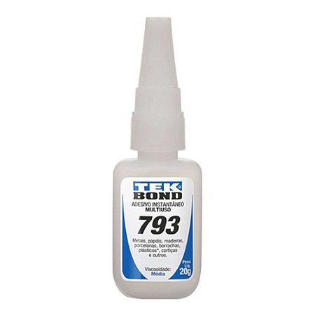 Adesivo Instantâneo 793 100g Bico Antientupimento - TEKBOND