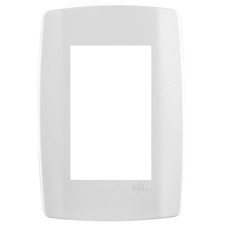 Placa 4X2 3 Módulos Juntos C/ Suporte Slim - ILUMI