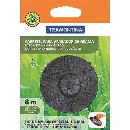 Carretel de Fio de Nylon 1.8mm x 8 M P/ Aparador de Grama - TRAMONTINA